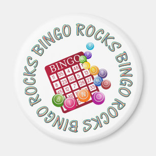 bingo rocks magnet