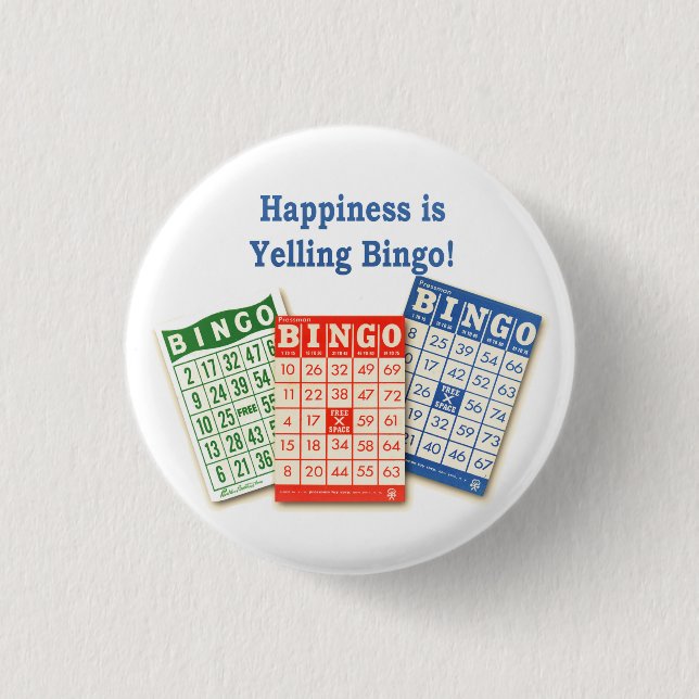 Bingo round button (Front)