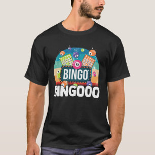 Bingo Shake Casino Gambling Grandpa Lottery Dauber T-Shirt