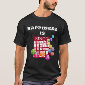 Bingo Shirt Gift For Bingo Player Happiness Is Bin