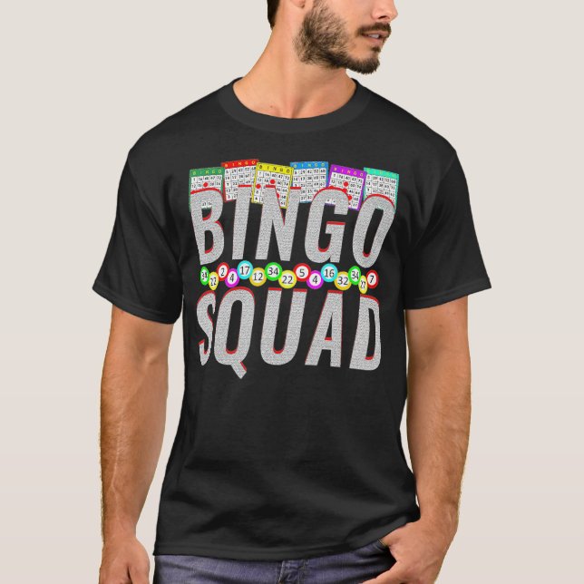Bingo Squad Funny Bingo Lover squad -  T-Shirt (Front)