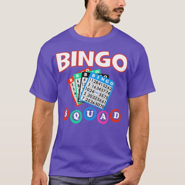 Bingo Squad Shirt for Women  men (Front)