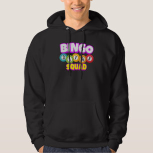 Bingo Squad Team Player   Lucky Bingo Luck Women M Hoodie
