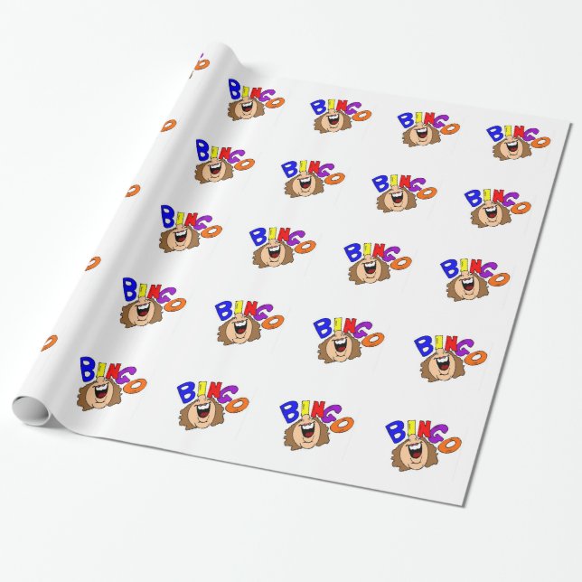 Bingo Wrapping Paper (Unrolled)