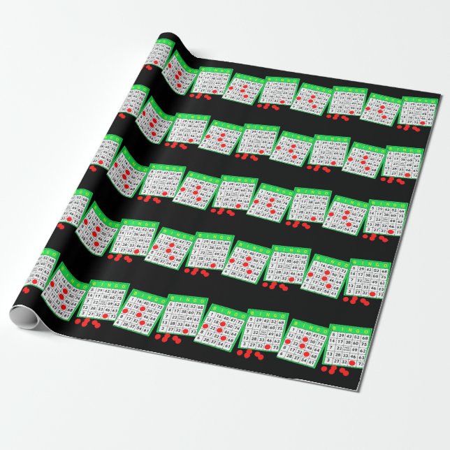 Bingo Wrapping Paper (Unrolled)