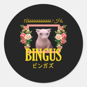 Bingus Florals Classic Round Sticker