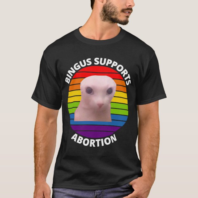 Bingus Is Calling My Beloved Hairless Sphinx Cat T-Shirt (Front)