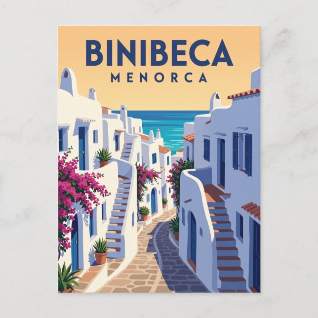 Binibeca Vell Spain Postcard (Front)