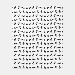 Binky Bunnies Fleece Blanket (choose colour)
