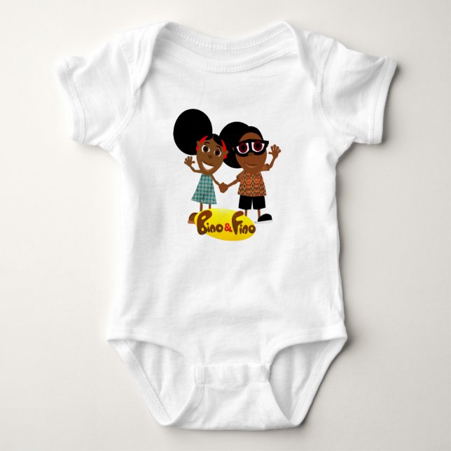 Bino and Fino Baby Bodysuit (Front)