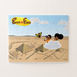 Bino and Fino Egypt Pyramids Kids Jigsaw Puzzle