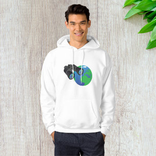 Binoculars And Earth Mens Hoodie