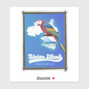 Bintan island Indonesia travel map