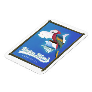 Bintan island Indonesia travel map Magnet