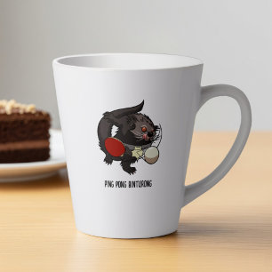 Binturong Table Tennis Gift Ping Pong Artwork Latte Mug