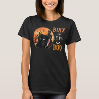 binx is my boo cute halloween cat T-Shirt