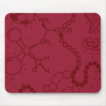 Bio/Chemistry Spectrum Burgundy Mouse Pad