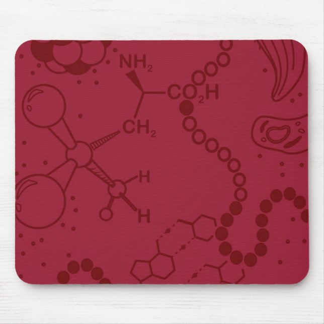 Bio/Chemistry Spectrum Burgundy Mouse Pad (Front)