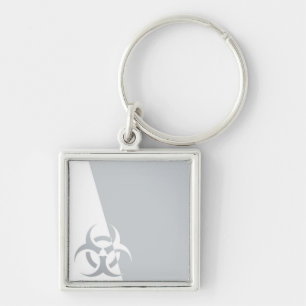 Bio-hazard biohazard atomic nuclear graphic key ring