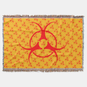 Bio-hazard Blanket Toxic Waste Throw Blanket