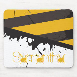 Bio Hazard Caution Tape Personalised Mousepad