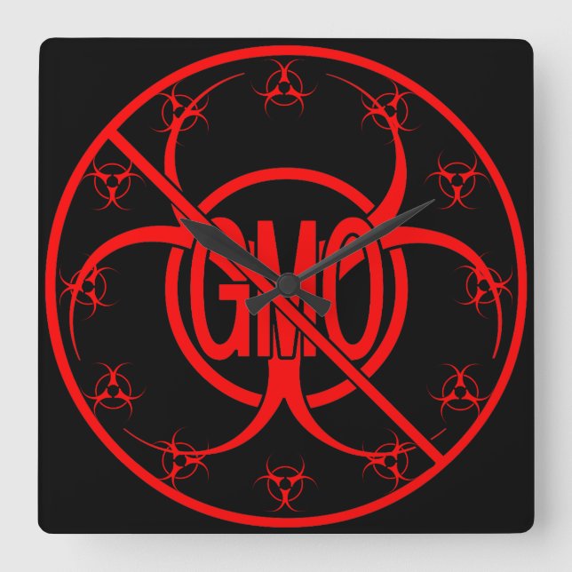 Bio-hazard Clock Bio-Hazard Warning Gift Decor (Front)