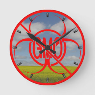 Bio-hazard Clock Bio-Hazard Warning Gift Decor