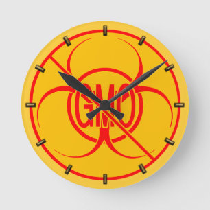 Bio-hazard Clock Bio-Hazard Warning Gift Decor