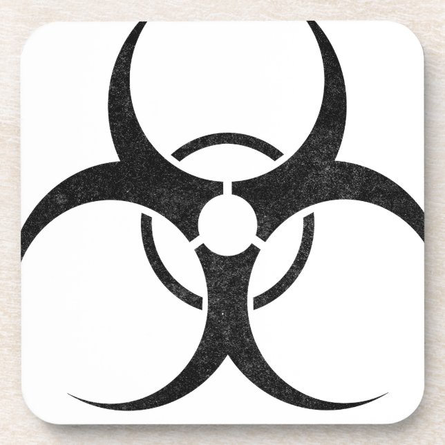 Bio-hazard logo coaster (Front)
