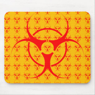Bio-hazard Mousepad Biohazard Warning Mouse Pad