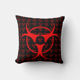 Bio-hazard Pillow Bio-hazard Warning Throw Pillow