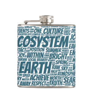 Bio Word Cloud Text Model Biodiversity Hip Flask