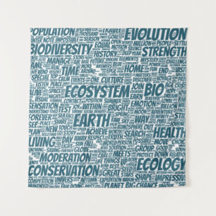 Bio Word Cloud Text Model Biodiversity Tapestry