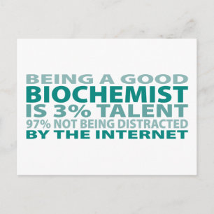 Biochemist 3% Talent Postcard