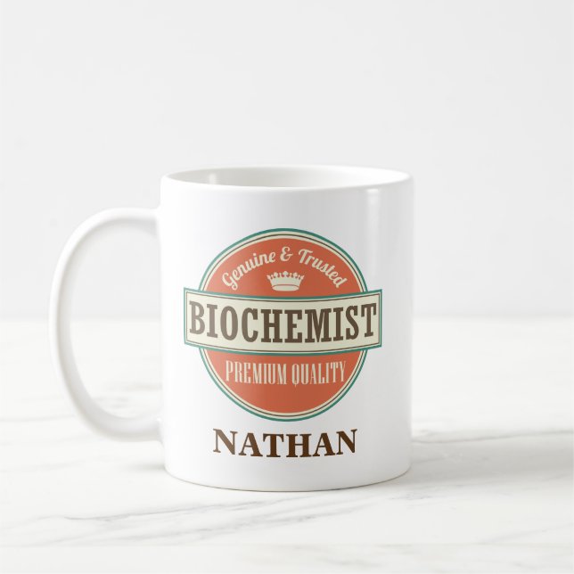Biochemist Personalised Office Mug Gift (Left)