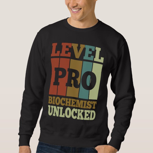 Biochemist Pro Unlocked Vintage Style Unique Sweatshirt (Front)