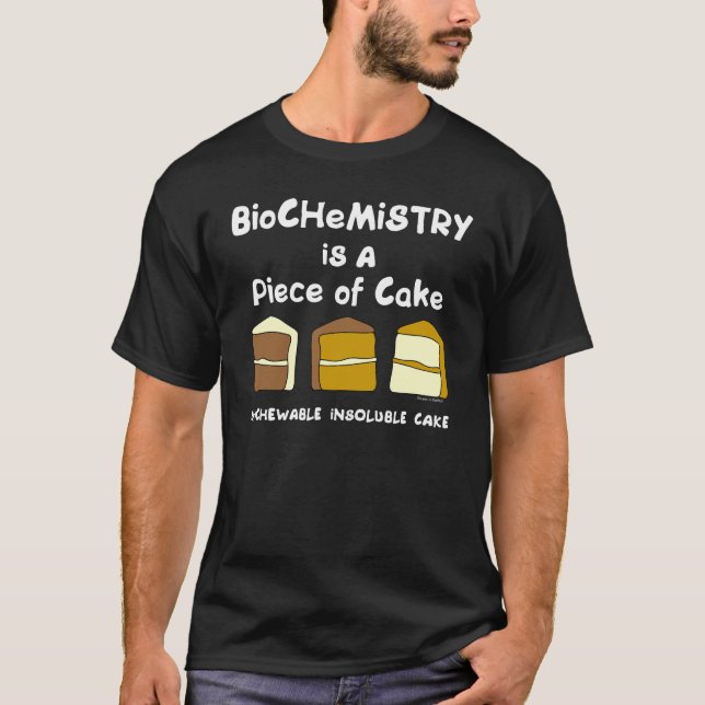 Biochemistry Cake T-Shirt (Front)