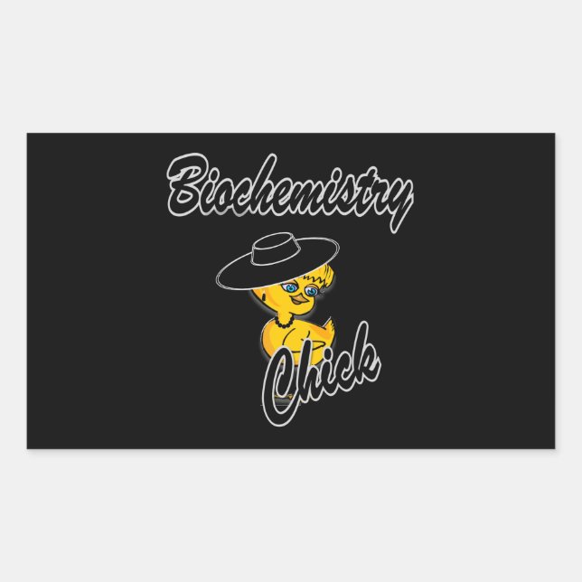 Biochemistry Chick #4 Rectangular Sticker (Front)