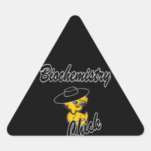 Biochemistry Chick #4 Triangle Sticker