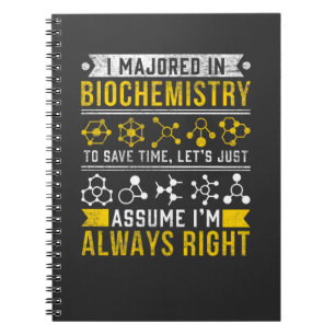 Biochemistry Humour Biologist Funny Scientist Joke Notebook