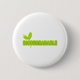 Biodegradable 6 Cm Round Badge