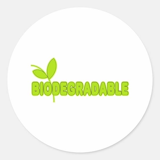 Biodegradable Classic Round Sticker (Front)