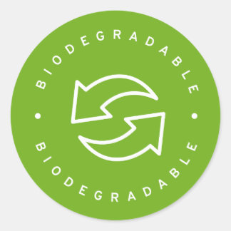Biodegradable Classic Round Sticker