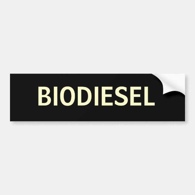 BIODIESEL BUMPER STICKER (Front)
