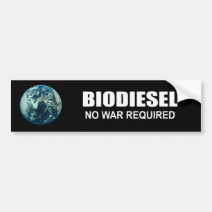 Biodiesel: No War Required Bumper Sticker