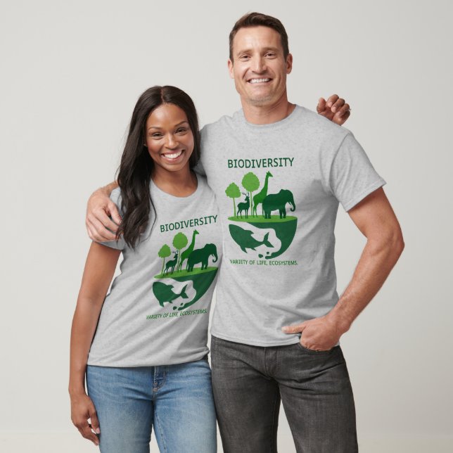 Biodiversity Harmony Grey T-Shirt (Unisex)
