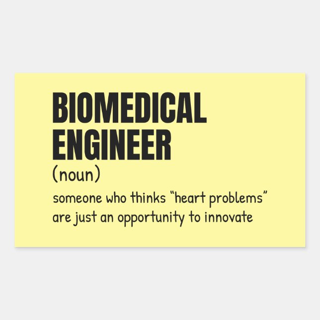 Bioengineer Funny Definition Gift Rectangular Sticker (Front)