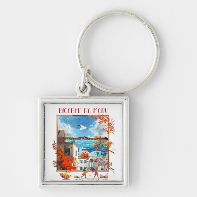Biograd na Moru 2 Key Ring (Front)