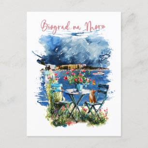 Biograd na moru 3 announcement postcard