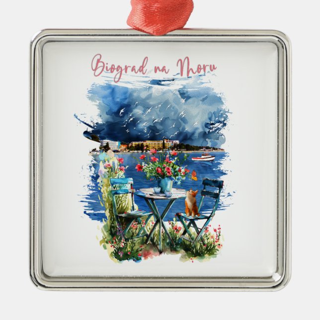 Biograd na moru 3 metal ornament (Front)